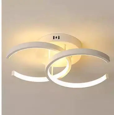 Contemporary Dual Ring LED Ceiling Light