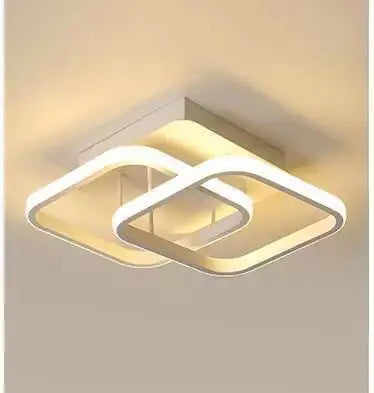 Contemporary Dual Ring LED Ceiling Light