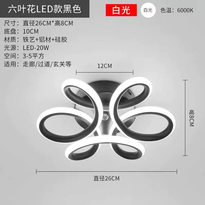 Contemporary Dual Ring LED Ceiling Light