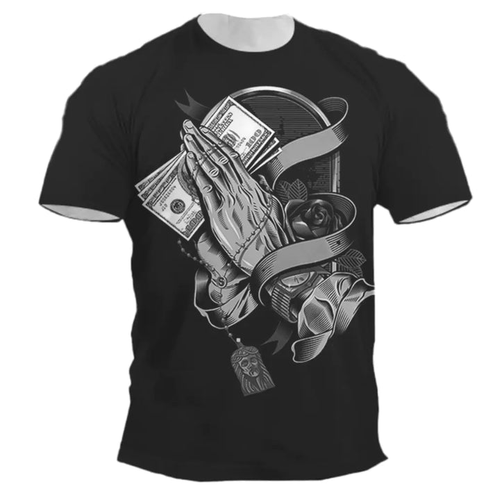 Men's Fashion 3D Printed Short Sleeve T-Shirt