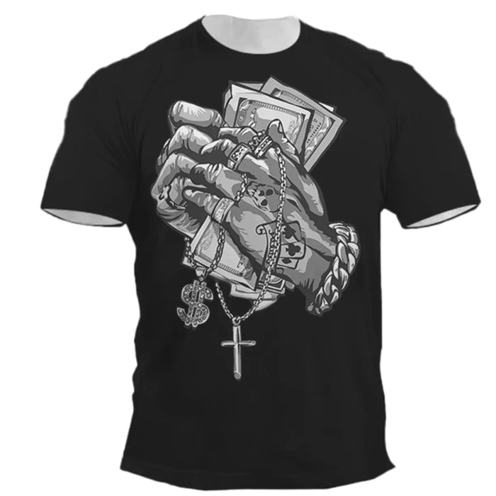 Men's Fashion 3D Printed Short Sleeve T-Shirt