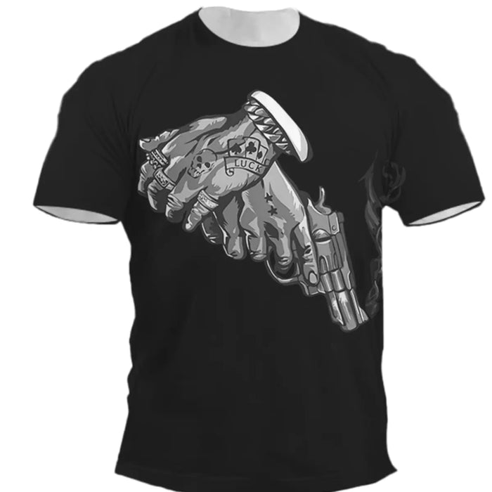 Men's Fashion 3D Printed Short Sleeve T-Shirt