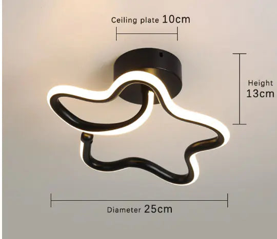 Contemporary Dual Ring LED Ceiling Light