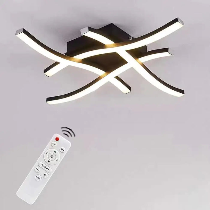 Contemporary Dual Ring LED Ceiling Light