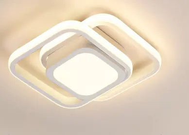Contemporary Dual Ring LED Ceiling Light