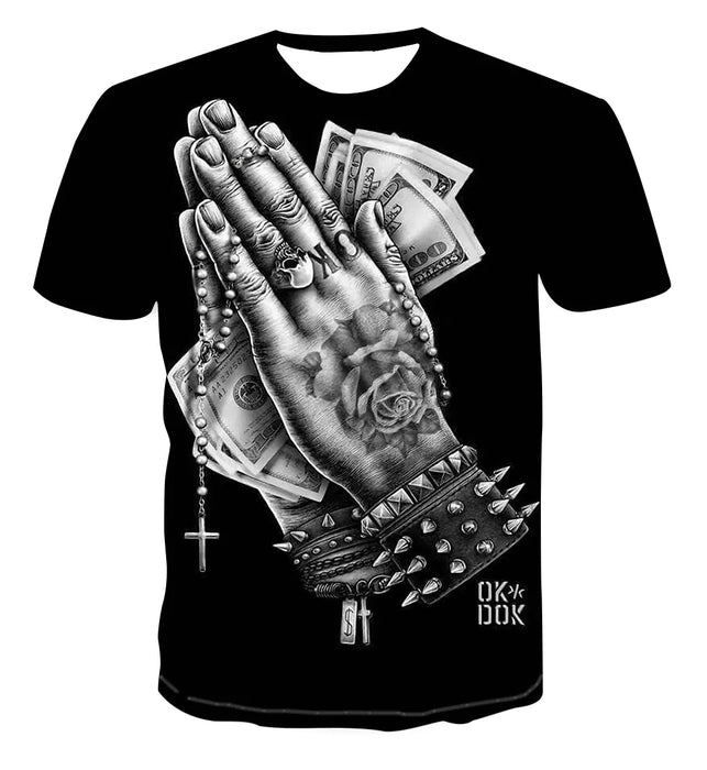 Men's Fashion 3D Printed Short Sleeve T-Shirt