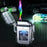 1pc USB Rechargeable Dual Arc Plasma Lighter with Flashlight - Portable Electronic Igniter for Outdoor Survival, Emergency & Exploration, Transparent Green & Yellow Design, Perfect Gift for Men and Women