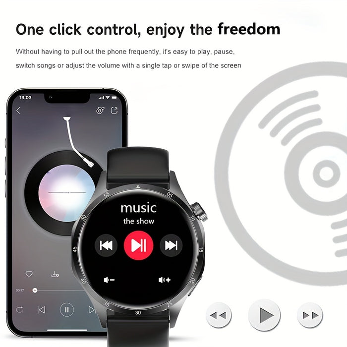 2025 New GPS GT5 Pro Smart Watch for Men - 3.89cm HD Screen, Wireless Calling, 100+ Sports Modes, AI Voice Assistant, USB Charging, Outdoor Fitness Tracker with Compass, Versatile Accessory, Stylish Accessory, Sleek Metallic