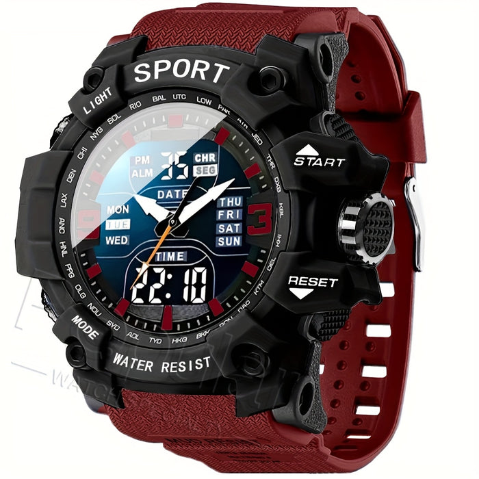 Men'S And Women'S Sports Watch with Tactical Hands, Large Dial, Luminous Timer Alarm, Perfect Gift for Outdoor Climbing And Exercise.