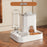 2-in-1 Automatic Cat Feeder & Water Dispenser - Neck-Friendly Anti-Choking Design, Leak-Proof Pet Station with Spill-Proof Lid, Multi-Compartment Food & Water Dispenser for Busy Cat Owners, Indoor Pet Feeder & Water Dispenser