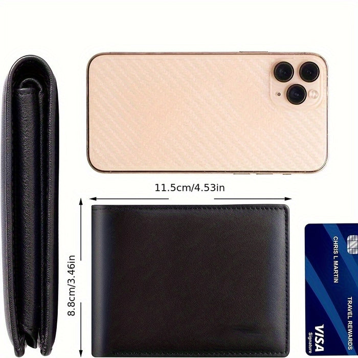 Carteira Masculina RFID Personalizada - Design Slim com Gravação do Nome