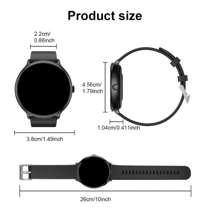 2025 Latest Round Smartwatch with Answer/Dial Features, Message Notifications, Pedometer, Calorie Tracker, Multiple Sports Modes, Alarm, Calculator, And Timer, Featuring a Silicagel Strap And Digital Display, Suitable for And