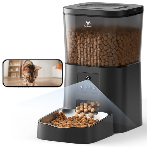 Alimentador Automático para Gatos com Câmara HD - WiFi Smart App