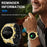 LIGE New Fashion Smartwatch 3.89 cm Screen for Men Take Photos Wireless Calls 100 Sports Modes LED Flashlight Weather Forecast Message Notification Music Playback Voice Assistant Alarm Clock Watch