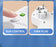 EU Plug Converter Socket with 5 Outlets, Multi-Port Wall Socket with Independent Switch and Small Night Light Adapter