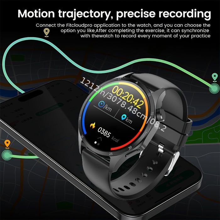 2025 New GPS GT5 Pro Smart Watch for Men - 3.89cm HD Screen, Wireless Calling, 100+ Sports Modes, AI Voice Assistant, USB Charging, Outdoor Fitness Tracker with Compass, Versatile Accessory, Stylish Accessory, Sleek Metallic