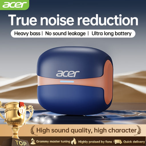 [acer official authentic]In-Ear Design|TWS Wireless Headset|Stereo|Heavy Bass|Low Latency|Comfortable Wearing(Study/Business/Sports/Running/Fitness)|Multi-Device Compatible(Mobile Phone/Tablet/Laptop)|Christmas Gift/Valentine