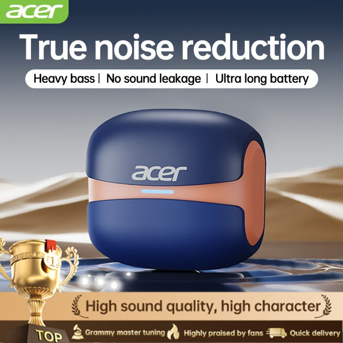 [acer official authentic]In-Ear Design|TWS Wireless Headset|Stereo|Heavy Bass|Low Latency|Comfortable Wearing(Study/Business/Sports/Running/Fitness)|Multi-Device Compatible(Mobile Phone/Tablet/Laptop)|Christmas Gift/Valentine