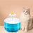 Cats and dogs pet new fountain flower water dispenser automatic cat water dispenser dog water dispenser food grade PP material, quiet operation, USB powered, safe and secure, suitable for cats and dogs large capacity