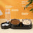 2-in-1 Pet Feeder and Water Dispenser, Stainless Steel & Plastic, Automatic Dual Bowl for Cats and Dogs, Easy Sloped Design, Durable Feeding Station