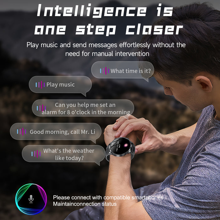 2025 New GPS Tracking Smartwatch, 1, 95-inch HD Large Screen, 500mAh Large Capacity Battery, Built-in 5, 2/3, 0 Dual Wireless Chip, Supports Wireless Calling, Multiple Sports Modes, Suitable for iPhone and Android, Zinc Alloy