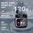 5.3 Multifunctional Touch Screen Earbuds Wireless Noise Cancelling Headphones, 8 Hours Playback Time, Smart Touch Charging Case with Built-in SD Card and MP3 Playback Function, Suitable for Running, Exercise, Travel