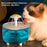 Cats and dogs pet new fountain flower water dispenser automatic cat water dispenser dog water dispenser food grade PP material, quiet operation, USB powered, safe and secure, suitable for cats and dogs large capacity