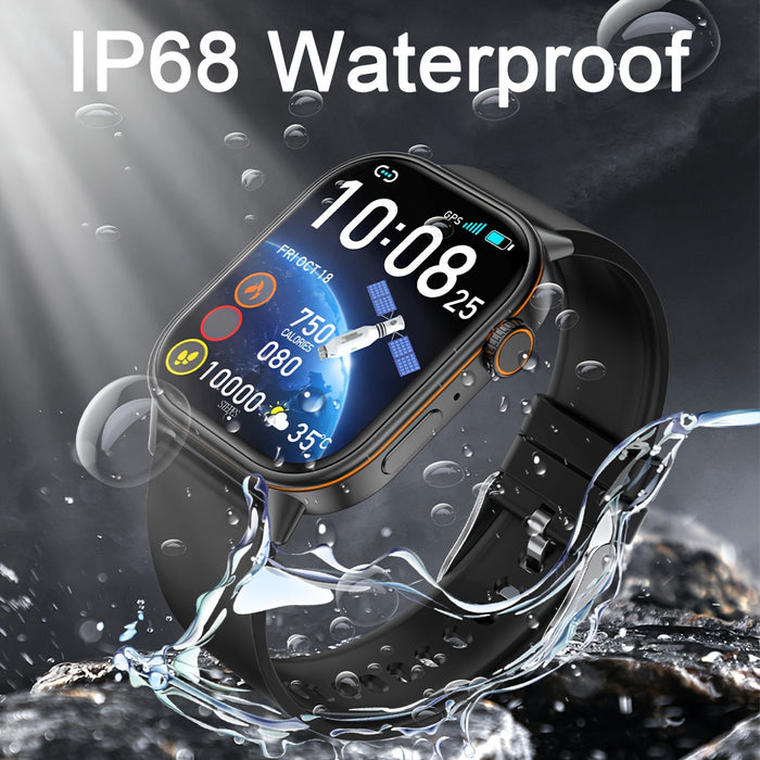 DAORKOW GPS Smartwatch - Waterproof, Stainless Steel Band, 5.11cm HD Display, 170+ Sports Modes, & Step Tracking, Wireless Calls, USB Charging, 420mAh Battery, Unisex Design - Perfect for Valentine's Day, Mother's Day, Women'