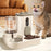 1 Set of 2-in-1 Cat Food Feeding and Watering Device, Integrating Food and Water. Cute appearance, fully automatic operation, but does not require electricity. No wireless or battery required, reasonable size, excellent mater
