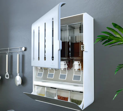 Wall-Mount Kitchen Spice Dispenser Set