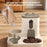 1 Set of 2-in-1 Cat Food Feeding and Watering Device, Integrating Food and Water. Cute appearance, fully automatic operation, but does not require electricity. No wireless or battery required, reasonable size, excellent mater