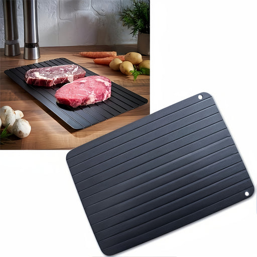 1pc, Fast Defrost Tray, Defrosting Tray For Frozen Meat, Defroster Plate For Fast Thaw Frozen Food Meat Fruit, Defrosting Plate Board, Defrost Tray, Thaw Master, Kitchen Gadgets