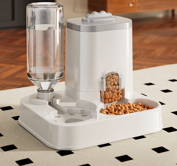 Integrated Automatic Feeder And Water Dispenser for Pets, Suitable for Both Cats And Dogs.