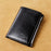 Vintage Oil Wax Layer Cowhide Men's Wallet, RFID Anti-theft Card Folding Genuine Leather Wallet, Large Capacity Multi-Card Credit Card Holder, Transparent ID Document Card Holder, 12 Bank Card Slots, 2 Transparent ID Document