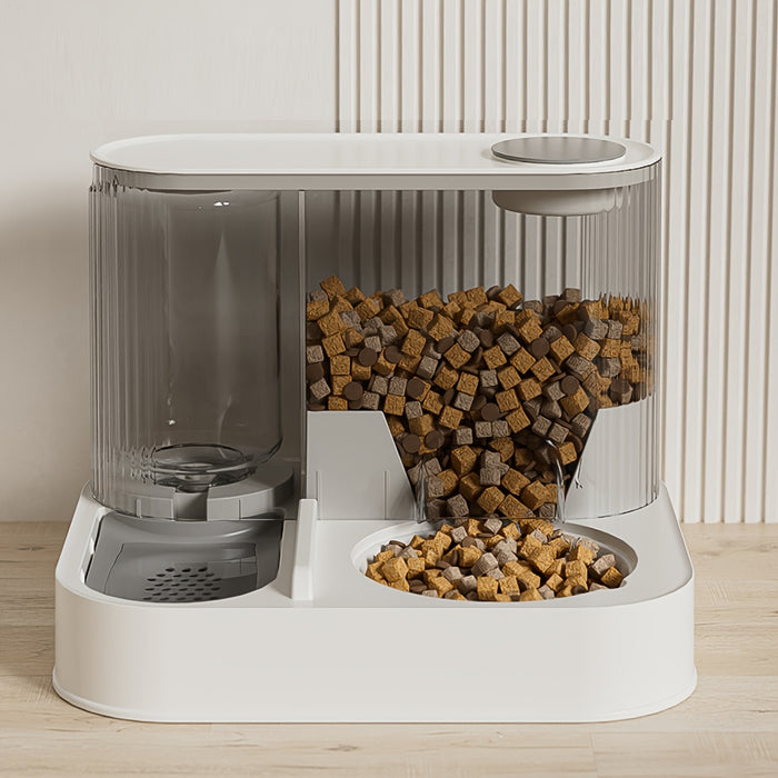 2-in-1 Cat Feeder and Water Dispenser - Leak-Proof, Automatic Pet Bowls for Cats