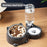 Pet Supplies Cat Automatic Feeder Integrated Pet Feeder, Automatic Water Dispenser, Anti-slip Tilted Stainless Steel Bowl, Cat and Dog Supplies Suitable for Cats and Dogs, No Batteries Required, No Power Supply, Cat Automatic