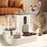 1 Set of 2-in-1 Cat Food Feeding and Watering Device, Integrating Food and Water. Cute appearance, fully automatic operation, but does not require electricity. No wireless or battery required, reasonable size, excellent mater