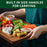 3pcs Bamboo Cutting Board Set, Wooden Thick Multipurpose Chopping Boards for Meat, Vegetables, Fruits, ldeal for Christmas, HalloweenThanksgiving, Valentine's, Mother's Day