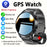 2025 New GPS Tracking Smartwatch, 1, 95-inch HD Large Screen, 500mAh Large Capacity Battery, Built-in 5, 2/3, 0 Dual Wireless Chip, Supports Wireless Calling, Multiple Sports Modes, Suitable for iPhone and Android, Zinc Alloy