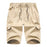 Plus Size Comfort Fit Multi-Pocket Shorts