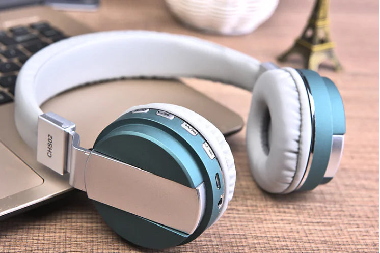 Bluetooth Over-Ear Headset with Card Slot