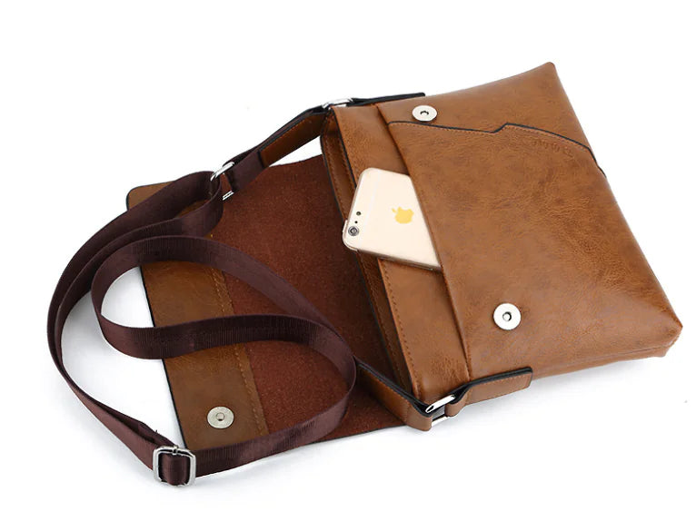 Chic PU Leather Cross-Body Bag
