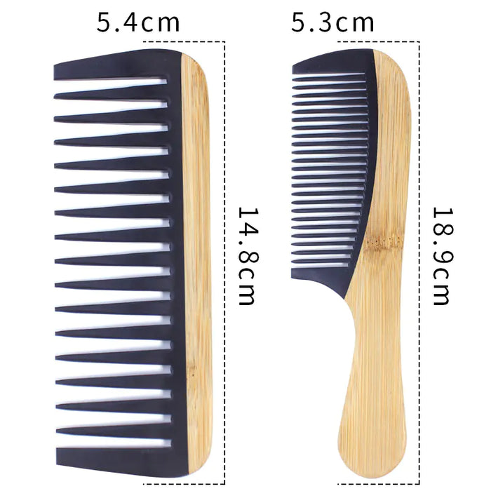 Eco-Friendly Bamboo Hair Styler - Static-Free