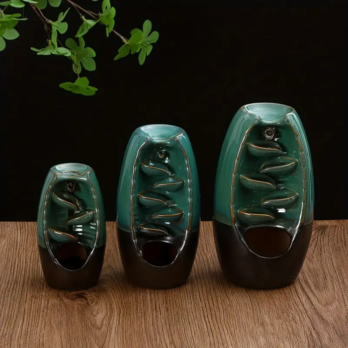 Ceramic Waterfall Incense Burner