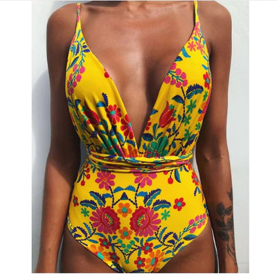 Maillot de bain une pièce dos nu sexy pour femme 2020