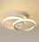 Contemporary Dual Ring LED Ceiling Light