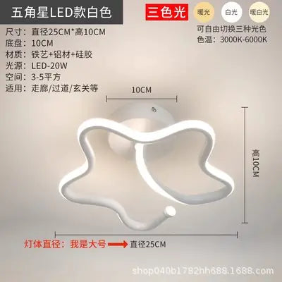 Scandinavian LED Ceiling Light for Passageways