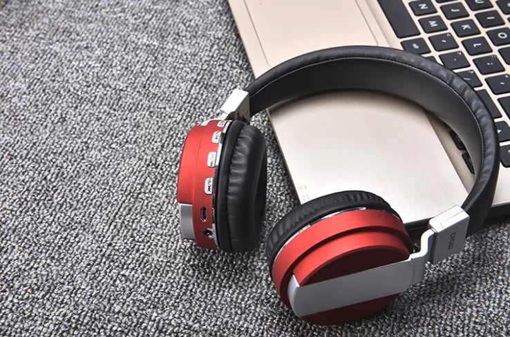 Bluetooth Over-Ear Headset with Card Slot