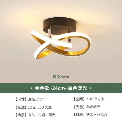 Contemporary Dual Ring LED Ceiling Light