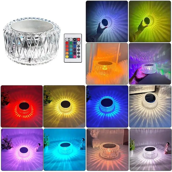 Multicolor LED Crystal Accent Lamp